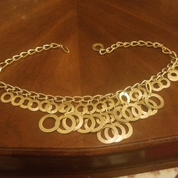 Vintage gold tone necklace PM 45A - Picture 2 of 6